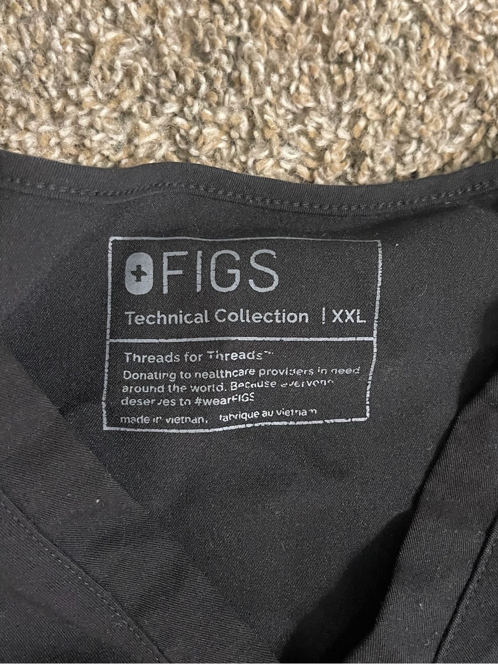 Figs Scrub Set Catarina Top Zamora Jogger Pants Black Women’s Size XXL Hospital - Picture 4 of 9